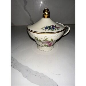 Rosenthal pompadour germany porcelain Rose Gold Tea Cup‎ With Lid